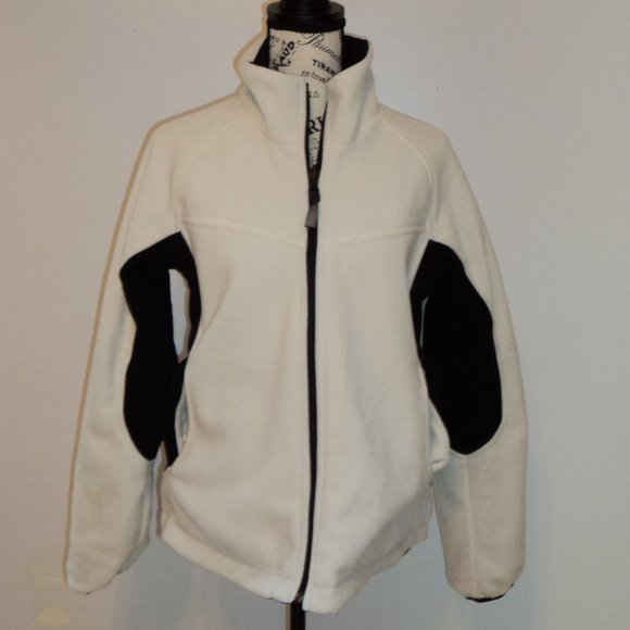 Pacific Trail Women's Small Jacket Coat Winter Reversible Fleece Black White - Picture 5 of 9